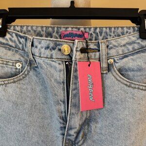 Edikted Light Blue High Rise Women Jeans